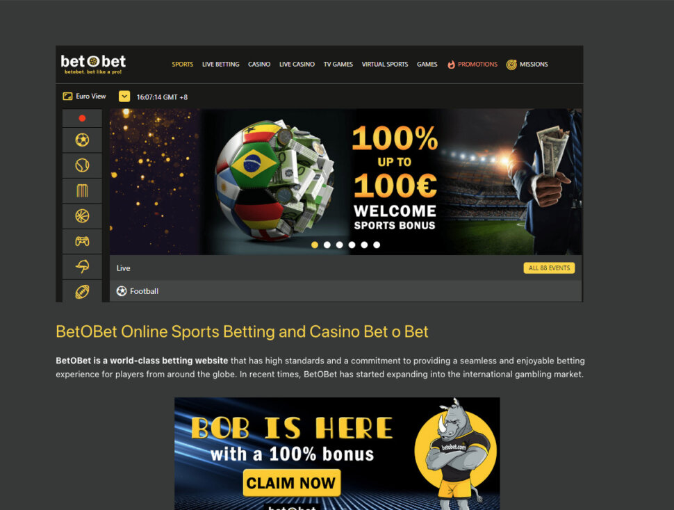 Ανασκόπηση καζίνο BetOBet: Το καλύτερο στοίχημά σας για να κερδίσετε μεγάλα κέρδη