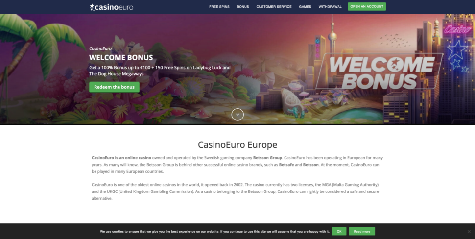 CasinoEuro: Ένας ευρωπαϊκός προορισμός τυχερών παιχνιδιών όπως κανένας άλλος